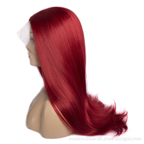 Wholesale curly / body wave / straight / water wave heat resistant high quality lace front synthetic hair wigs for black women
